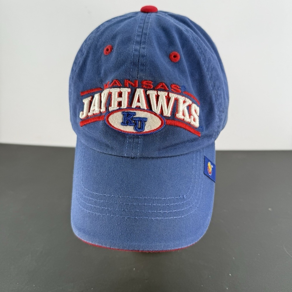 University of Kansas Jayhawks Adjustable Hat Cap Embroidered NCAA Blue